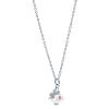 Collane Casetta di marzapane | Quatrefoil White Crystal Necklace