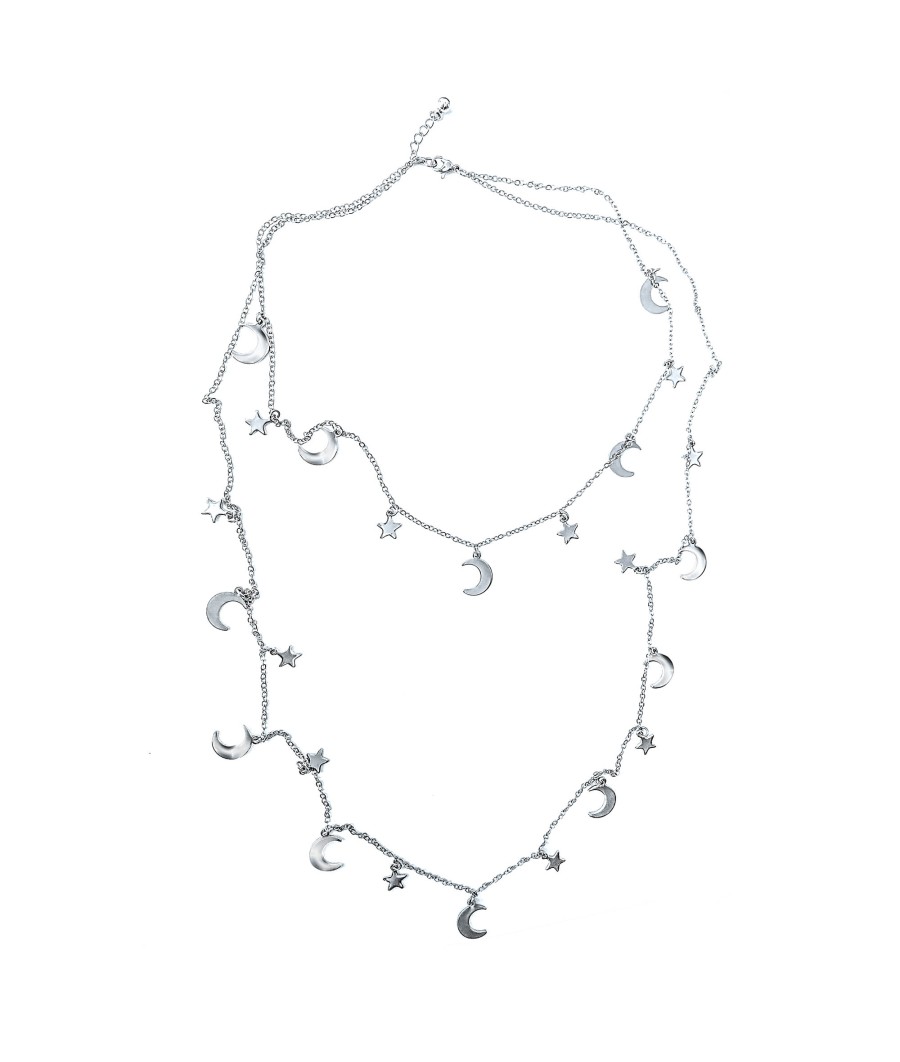 Collane Casetta di marzapane | Long Moon And Stars Necklace