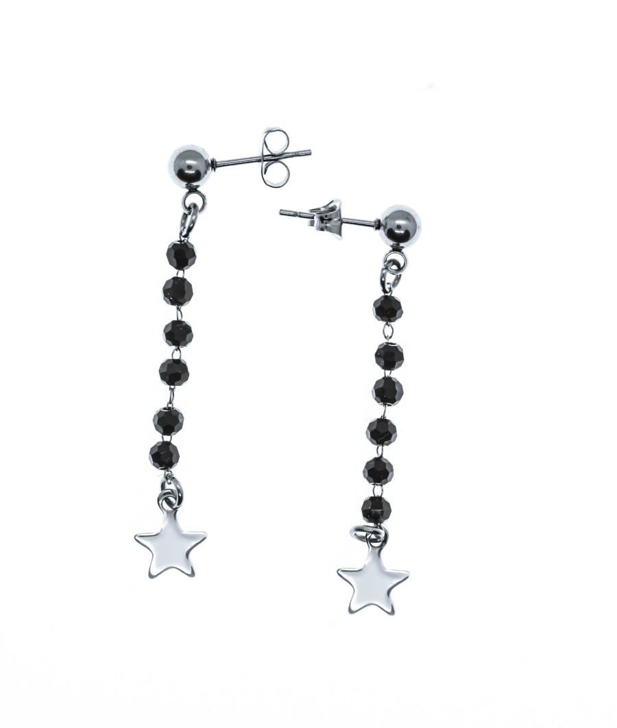 Orecchini Casetta di marzapane | Black Star Earrings