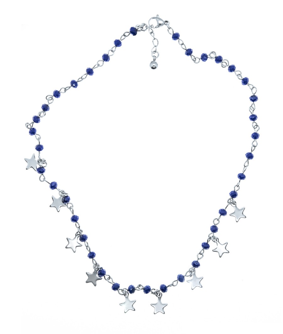 Collane Casetta di marzapane | Blue Crystal Star Necklace