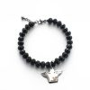 Bracciali Casetta di marzapane | Black Crystal Angel Bangle