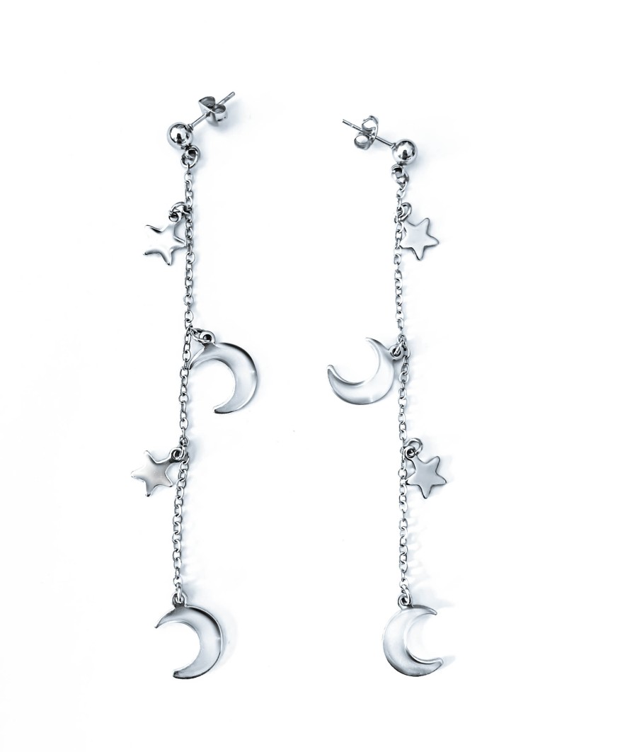 Orecchini Casetta di marzapane | Moon And Star Earrings